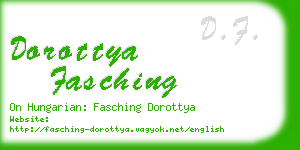 dorottya fasching business card